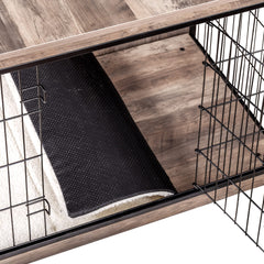 Dwanton base de madera con pies ajustables para estabilidad en suelos irregulares.