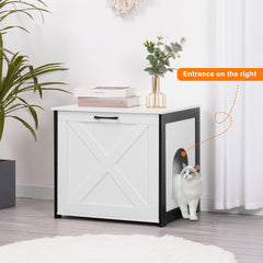 Dwanton caja de arena para gatos, entrada reversible en lateral izquierda