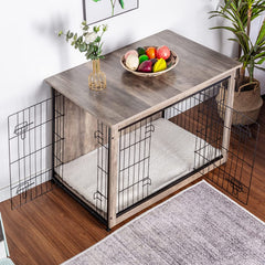 DWANTON caja-perro-mueble: diseño de madera para sala elegante.