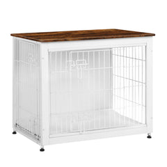 Dwanton jaula-mueble para perros con puertas dobles, acceso cómodo y seguro.