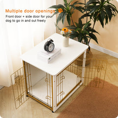 Dwanton jaula-perro con puertas dobles para acceso fácil.