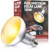 DXOPHIEX bombilla reptil con espectro completo 100W para iluminación diaria.