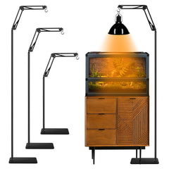 DXOPHIEX soporte de calor para reptiles, ajuste de altura para terrario