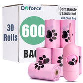 Bolsas Dyforce para heces de perro con aroma floral, para paseos sin olores
