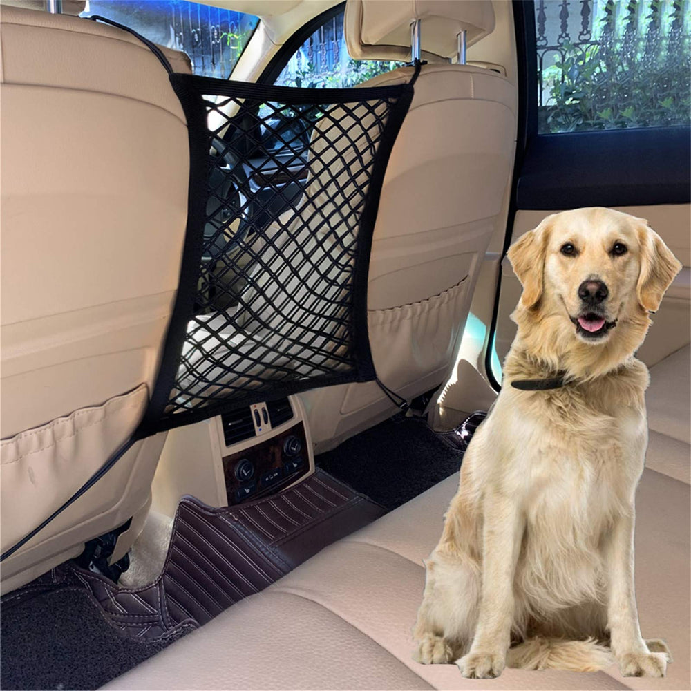DYKESON Barrera para mascotas en coche con dos capas protege al conductor durante la conducción