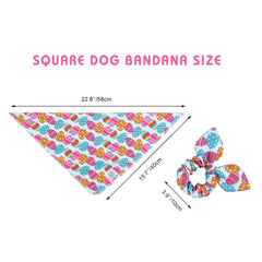 Bandana de Pascua con huevos coloridos de E-Clover para paseos.