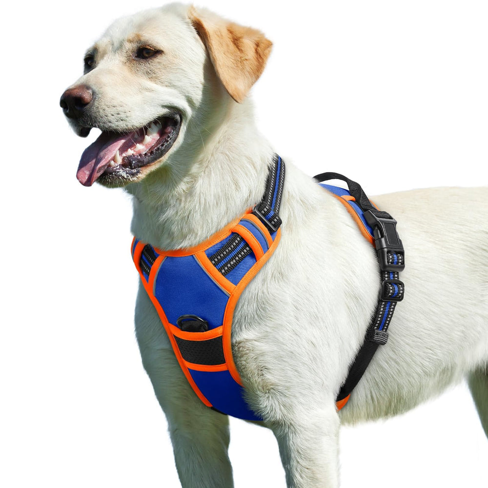 Arnés Eagloo para perro grande, vista frontal, ideal para reducir tirones.
