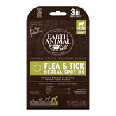 Earth Animal Apothecary, aplicación localizada para perros grandes, protege externamente contra pulgas y garrapatas.