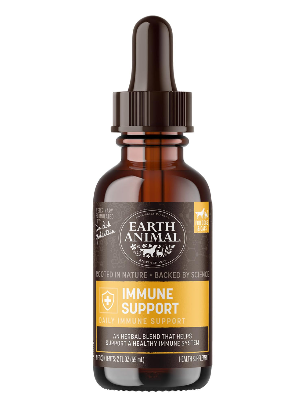 Earth Animal Apothecary frasco de suplemento líquido para inmunidad