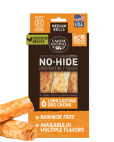 Earth Animal No Hide Chews: rollos de pollo para masticación prolongada y satisfacción.