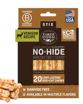 Earth Animal No Hide Stix ciervo duradero para masticar perros pequeños