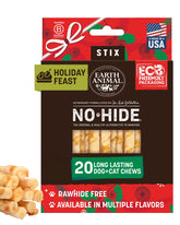 Earth Animal No Hide Stix: paquete de 20 unidades para perros pequeños.