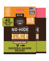 Earth Animal No-Hide Stix pollo, masticación saludable para perros pequeños