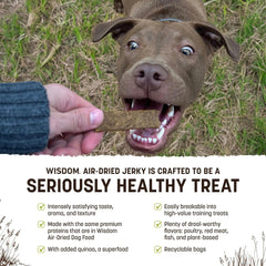 Earth Animal Wisdom jerky de semillas, premio perfecto para entrenamiento