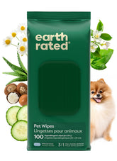 Earth Rated Toallitas para patas, limpieza suave y rápida para mascotas