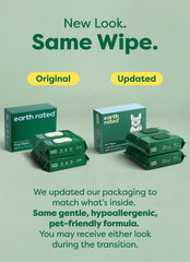 Earth Rated Pet Wipes limpieza texturizada de cuerpo en casa