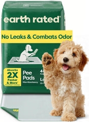 Earth Rated tapetes para cachorros con absorción 2x más rápida para entrenamiento limpio.