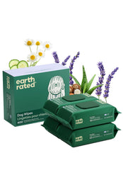 Earth Rated toallitas para perro texturadas para patas, limpieza suave tras paseos
