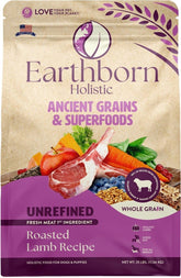 Earthborn Holistic cordero asado: primer ingrediente para perros activos