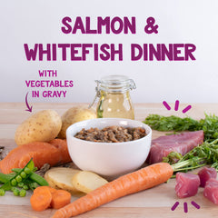 Earthborn Holistic Harbor Harvest: verduras zanahoria y guisantes en la cena.