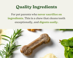 Textura masticable de Earthbones Dental: satisfacción para perros grandes