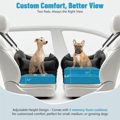 Cojines de memoria EASTBLUE para perro, altura ajustable para ver el paisaje.