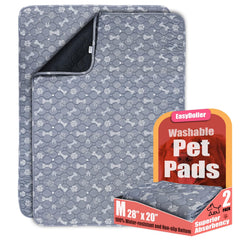 EasyDoller almohadilla lavable 20x28 gris, protección anti-derrame para perros.