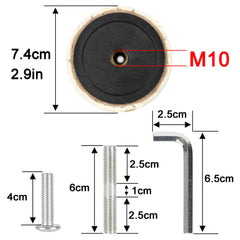 ECCIBOUN tornillos M10 de repuesto para poste de 40 mm
