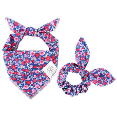 E-Clover Bandana para perro niña con motivo corazón rosa, ideal para fotos.