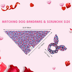 E-Clover Bandana para perro, poliéster suave y transpirable para uso diario.