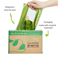 Bolsas ECO-CLEAN de tamaño 7x13-5 pulgadas para perros grandes.