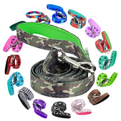 EcoBark correa para perro con asa acolchada y reflectante en camuflaje para paseos seguros