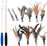 EcoCity Juguete Gato: Pluma con Varita, estimula juego activo en interiores