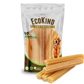 EcoKind Churros de Queso Dorado, empaque visible, snack natural para perros