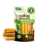 EcoKind Premium Gold Monster Yak Cheese XL masticando, ideal para mordedores agresivos.