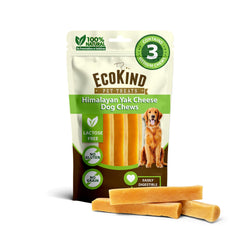 EcoKind Premium Gold Queso de Yak Himalayo en empaque: snack natural para perros medianos