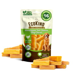 EcoKind Premium Gold Yak Queso masticables: snack duradero para perros pequeños