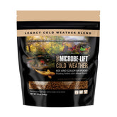 Pellets de Microbe-Lift flotan en la superficie para alimentación en frío de koi y pez dorado, sin turbidez.