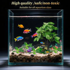 EDGCTYU ambiente acuario con plantas de seda mejora el hábitat visual.