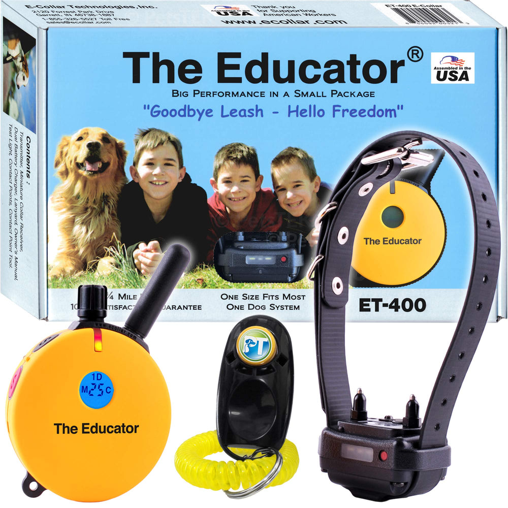 Mando remoto Educator ET-400 para entrenamiento a distancia seguro.