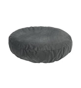 Funda EechicSpace redonda para cama de perro 27–28, gris terciopelo, fácil lavado.