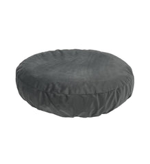 Funda EechicSpace redonda para cama de perro 27–28, gris terciopelo, fácil lavado.