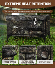 La eekkii casa-gato-impermeable-exterior protege contra lluvia y nieve para mayor comodidad.