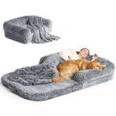 Cama humana plegable EHEYCIGA de 72x44x11 pulgadas para descanso cómodo.