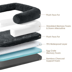 Cama humano-perro plegable de EHEYCIGA para ahorrar espacio