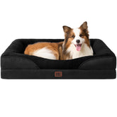 Cama de memoria EHEYCIGA para perro grande, soporte cómodo y estable.