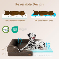 Cubierta impermeable de la cama ortopédica EHEYCIGA protege contra derrames.