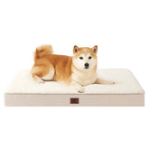 Cama ortopédica EHEYCIGA para perros grandes, vista frontal, soporte cómodo.
