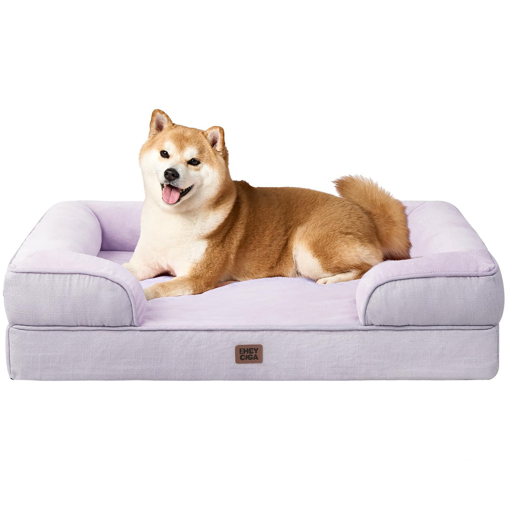 Cama ortopédica EHEYCIGA para perros grandes con funda impermeable para manchas