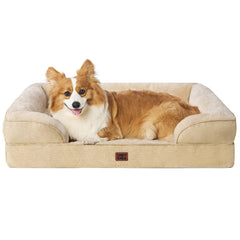 Cama ortopédica EHEYCIGA para perros grandes con espuma de memoria, descanso seguro y cómodo